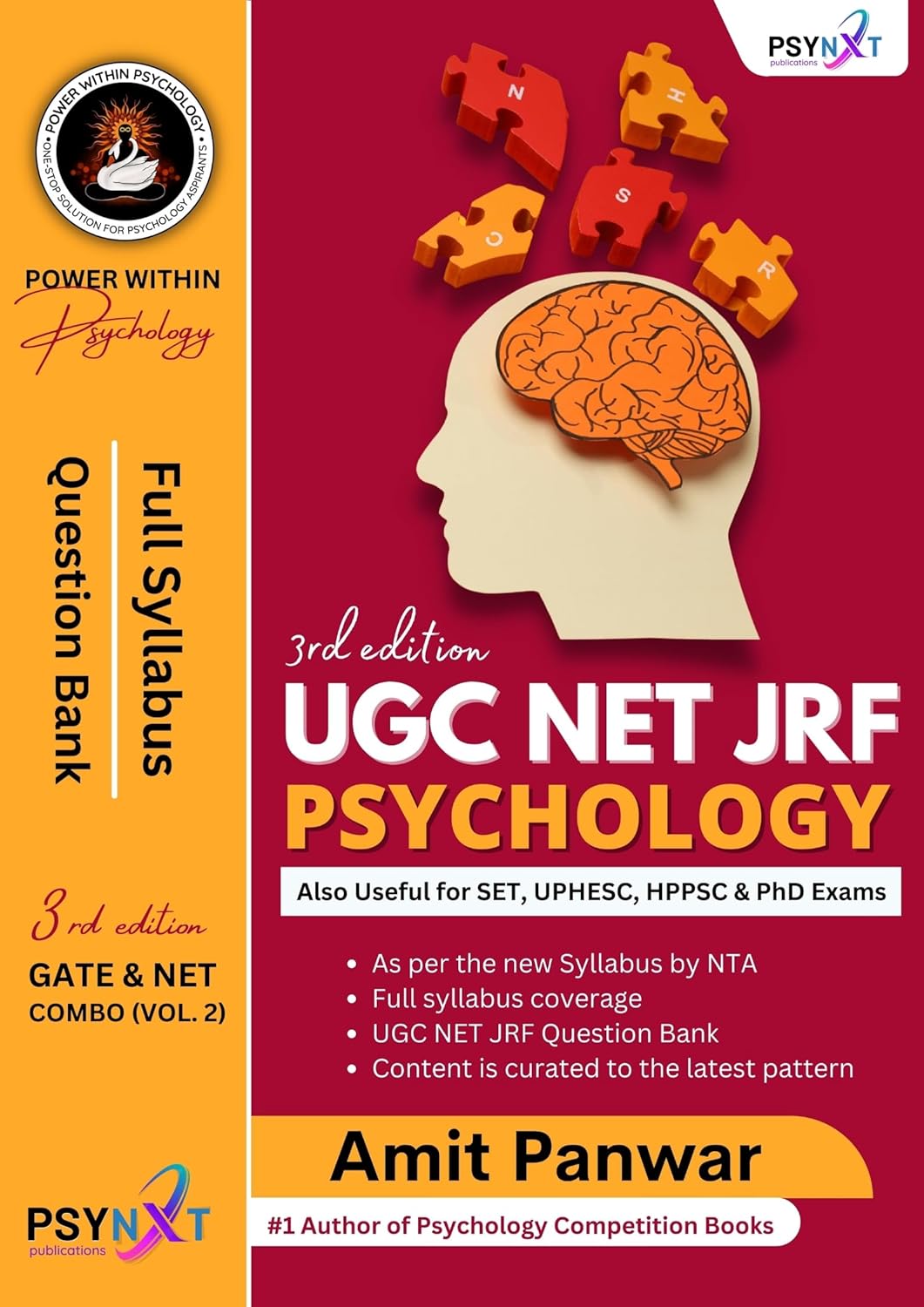 PWP GATE & NET Psychology 2026 Combo Entrance Exam Preparation Bookset