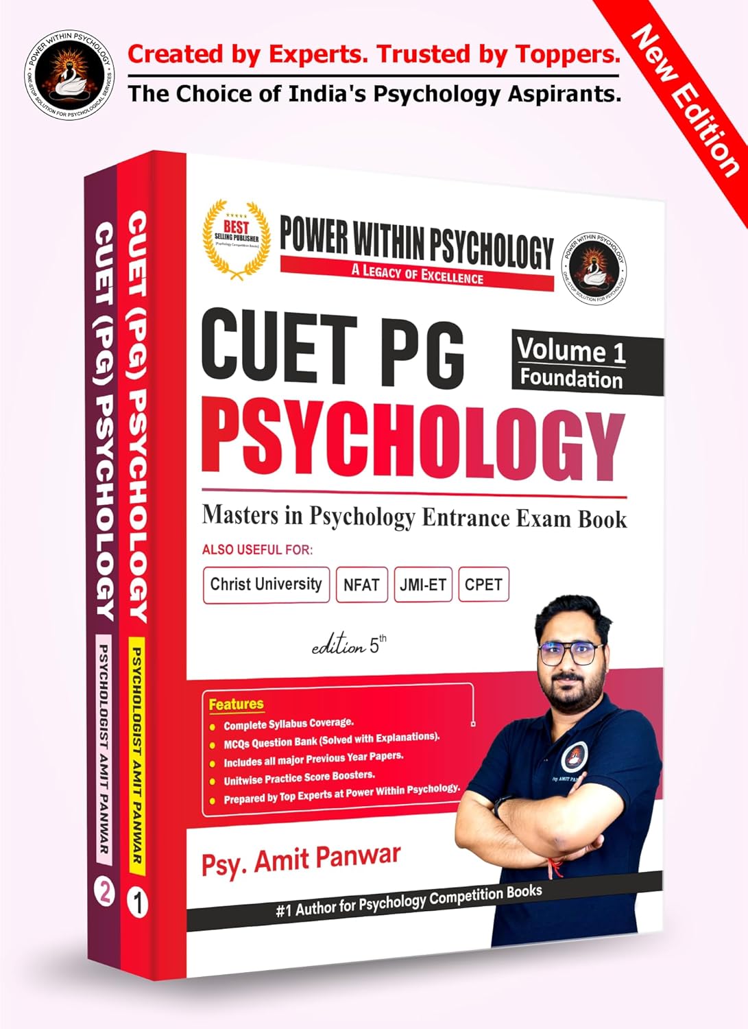 PWP CUET PG 2026 - Masters in Psychology Book (2 Books Set) - Edition 5 (New & Updated)