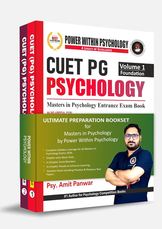 PWP CUET PG 2026 - Masters in Psychology Book (2 Books Set) - Edition 5 (New & Updated)