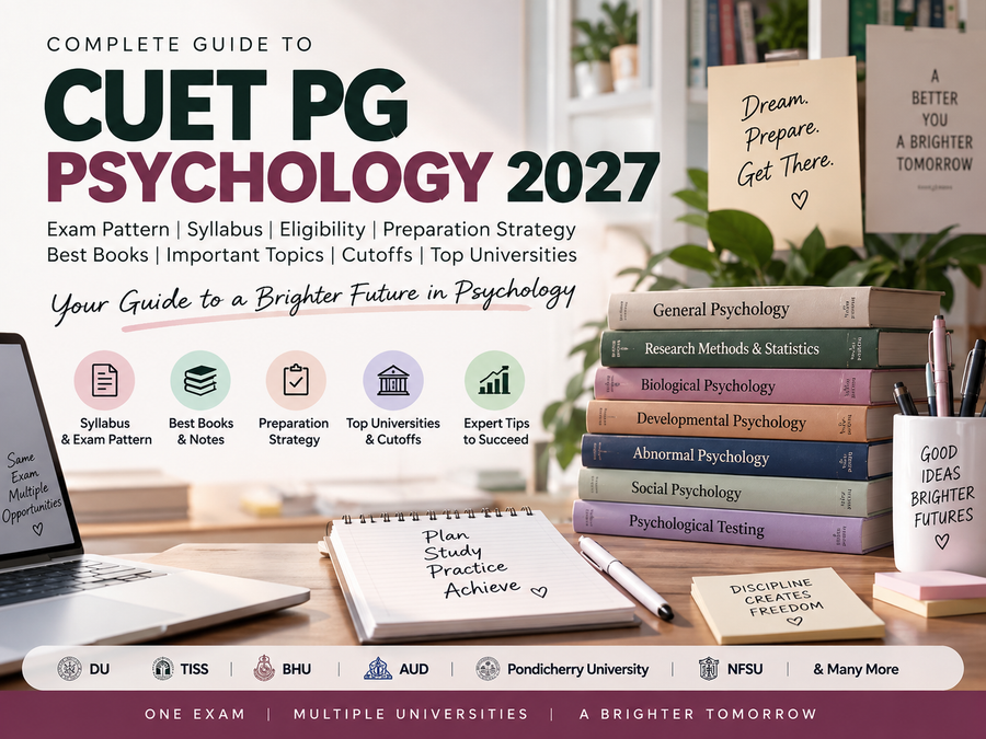 CUET PG Psychology 2027: Complete Guide to Syllabus, Exam Pattern & Preparation Strategy