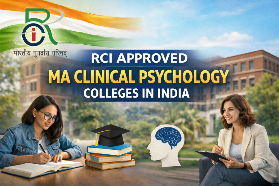 RCI Approved MA Clinical Psychology Colleges in India