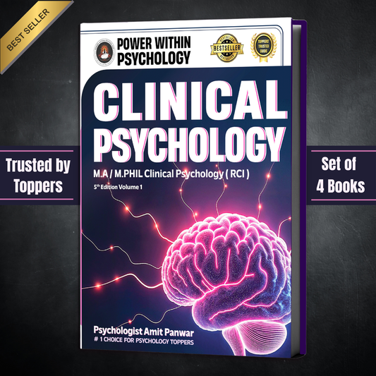PWP MPhil / MA Clinical Psychology (4 Books Set) - Professional Diploma in Clinical Psychology & PsyD Entrance Exam Preparation Book - Edition 5, 2026