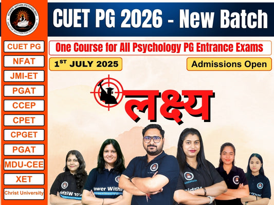 LAKSHAYA Course - CUET (PG) 2026 - PG Psychology Integrated Course