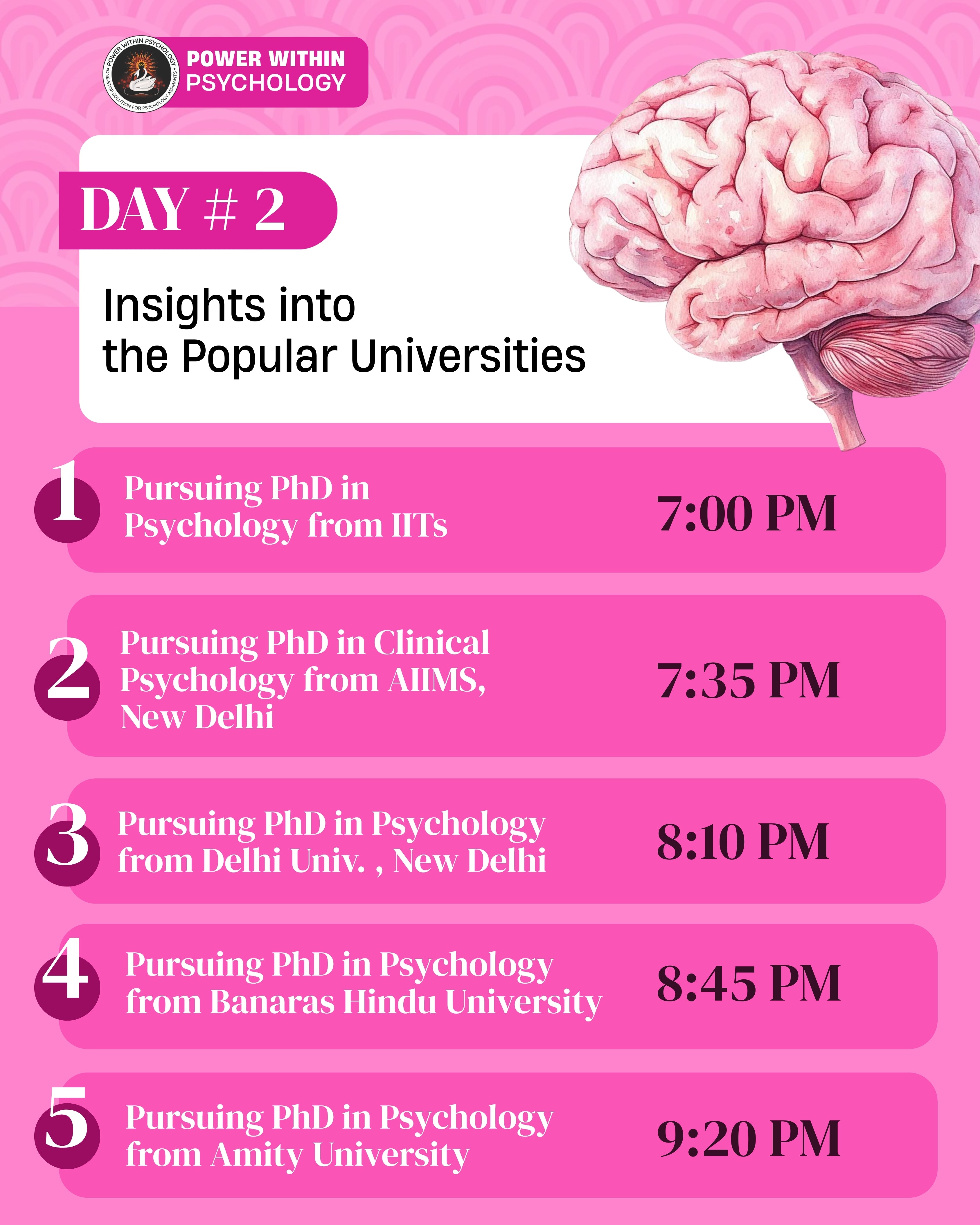 Workshop on Pursuing Ph.D in Psychology