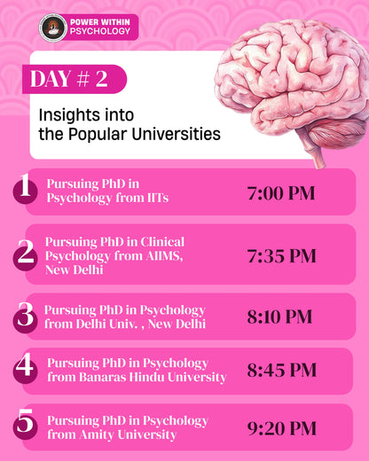 Workshop on Pursuing Ph.D in Psychology