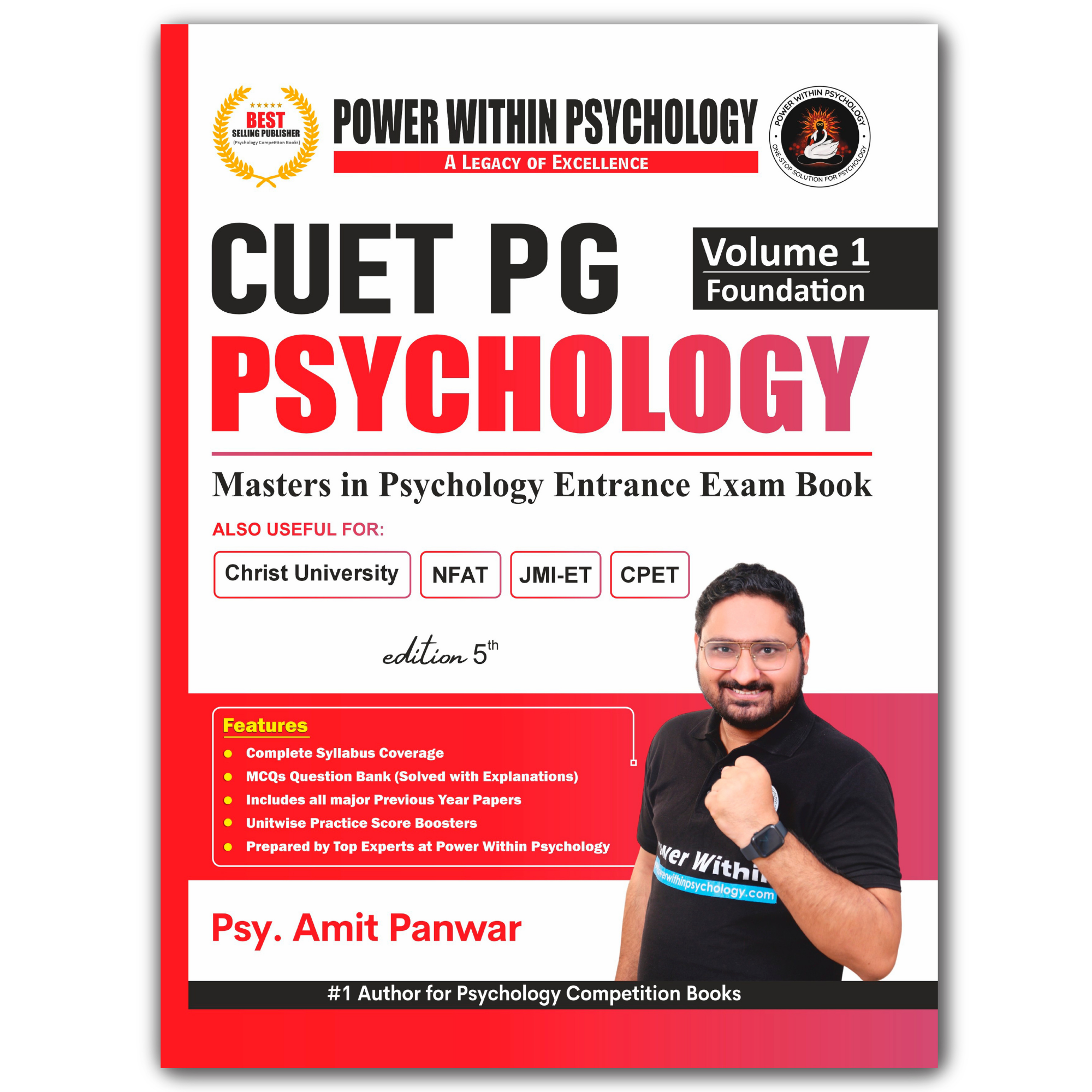 PWP CUET PG 2027 - Masters in Psychology Book (2 Books Set) - Edition 5 (New & Updated)