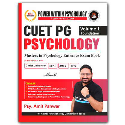 PWP CUET PG 2027 - Masters in Psychology Book (2 Books Set) - Edition 5 (New & Updated)