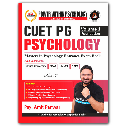 PWP CUET PG 2027 - Masters in Psychology Book (2 Books Set) - Edition 5 (New & Updated)
