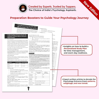 PWP NTA UGC NET JRF Psychology Paper 2 Book - SET - UPHESC - New and Updated Edition 4, 2025 (Complete Syllabus with Question Bank included)