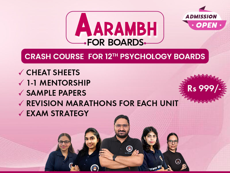 AARAMBH Crash Course for Class 12 Psychology Boards Exam 2026
