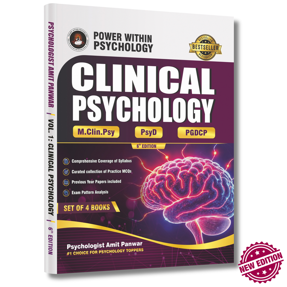 PWP MA Clinical Psychology (RCI) Books Set  (Collection of 4) - Psy.D Professional Diploma in Clinical Psychology & PsyD Entrance Exam Preparation Book - Edition 6, 2027