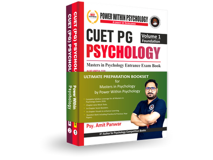 PWP CUET PG 2026 - Masters in Psychology Book (2 Books Set) - Edition 5 (New & Updated)