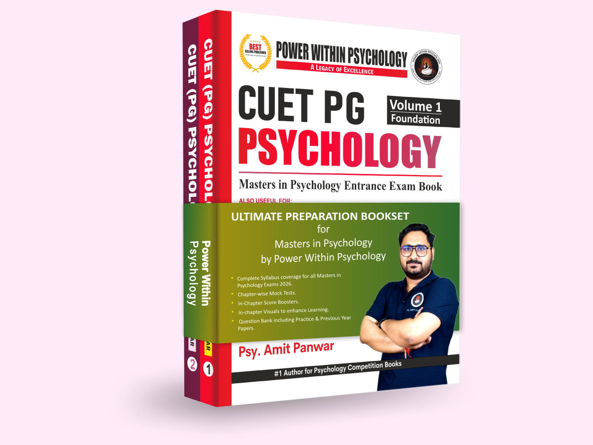PWP CUET PG 2026 - Masters in Psychology Book (2 Books Set) - Edition 5 (New & Updated)