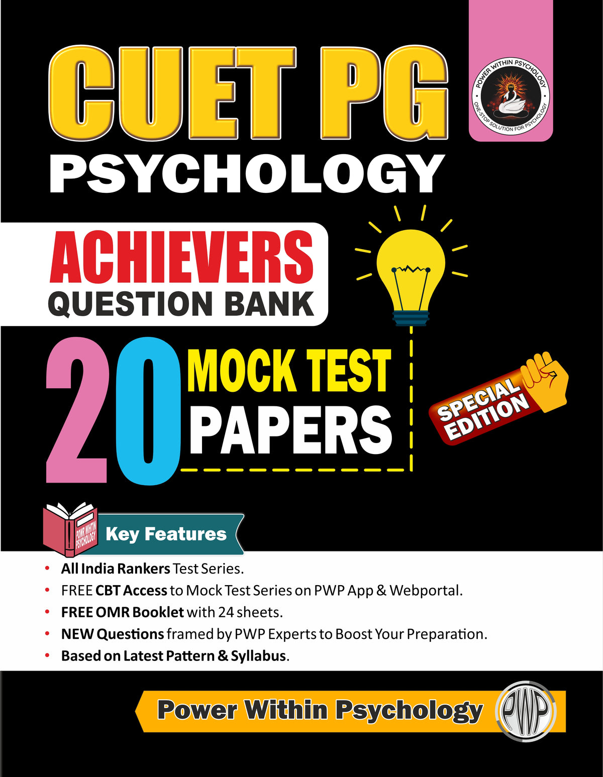 PWP NTA CUET PG Psychology Achievers Test Series | 20 Mock Test Papers ...