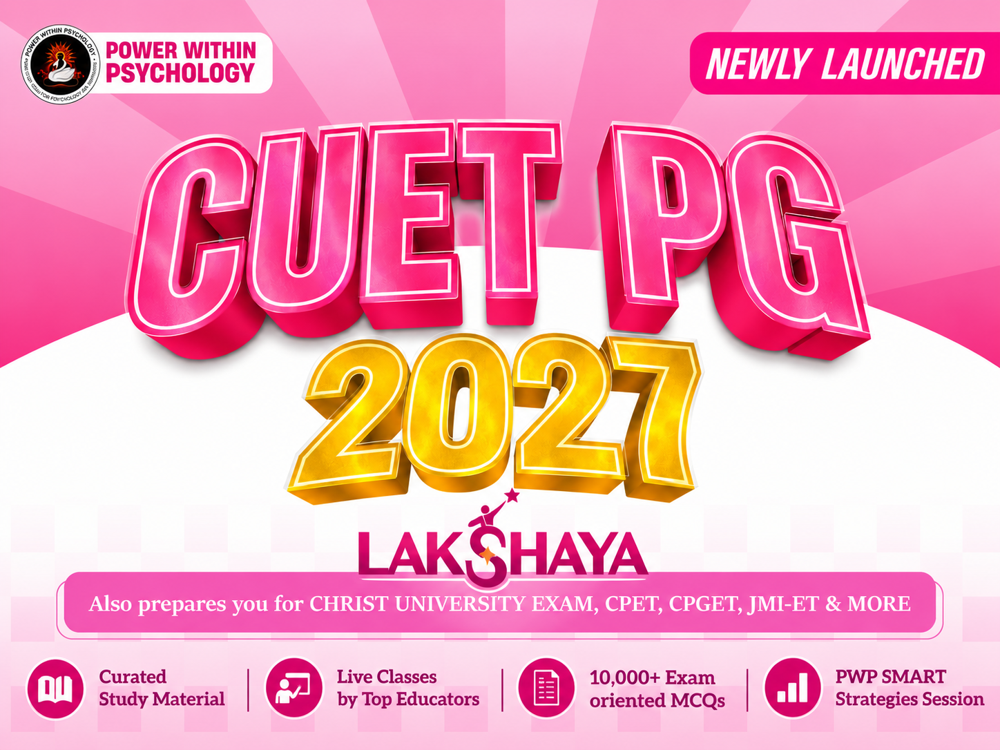 CUET PG Psychology | Lakshay 2027 PG Psychology Integrated Course