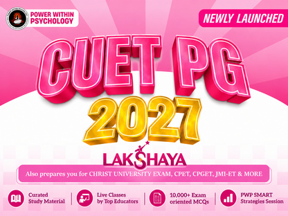 CUET PG Psychology | Lakshay 2027 PG Psychology Integrated Course
