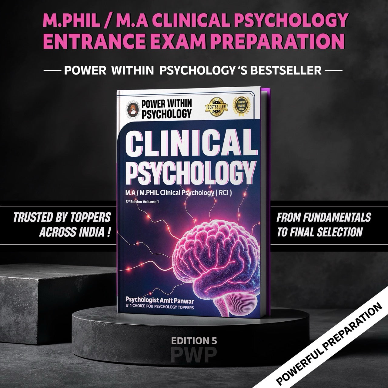 PWP MPhil / MA Clinical Psychology (4 Books Set) - Professional Diploma in Clinical Psychology & PsyD Entrance Exam Preparation Book - Edition 5, 2026