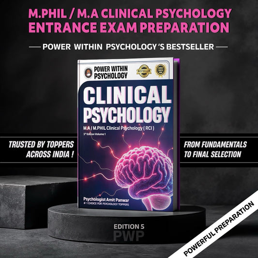 PWP MPhil / MA Clinical Psychology (4 Books Set) - Professional Diploma in Clinical Psychology & PsyD Entrance Exam Preparation Book - Edition 5, 2026