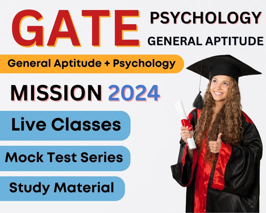 GATE 2024 - Live Course (General Aptitude & Psychology)