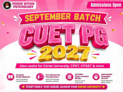 CUET PG 2027 | Lakshay PG Psychology Integrated Course