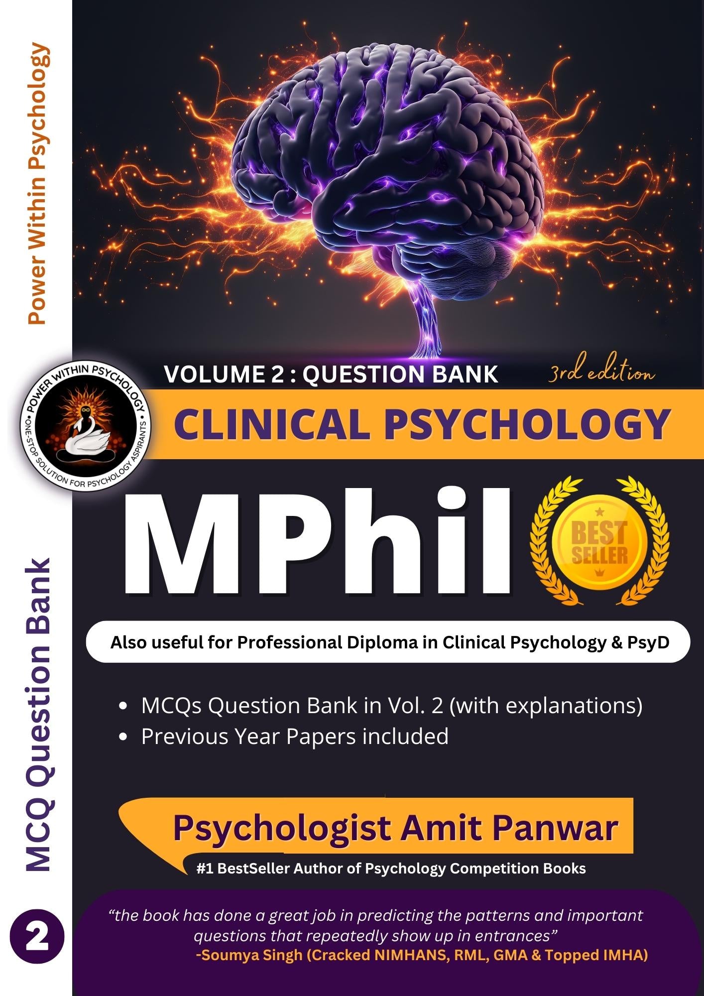 MPhil Clinical Psychology (4 Books Set) - Professional Diploma in Clinical Psychology & PsyD Entrance Exam Preparation Book - New & Updated Edition 3, 2024 - Power Within Psychology