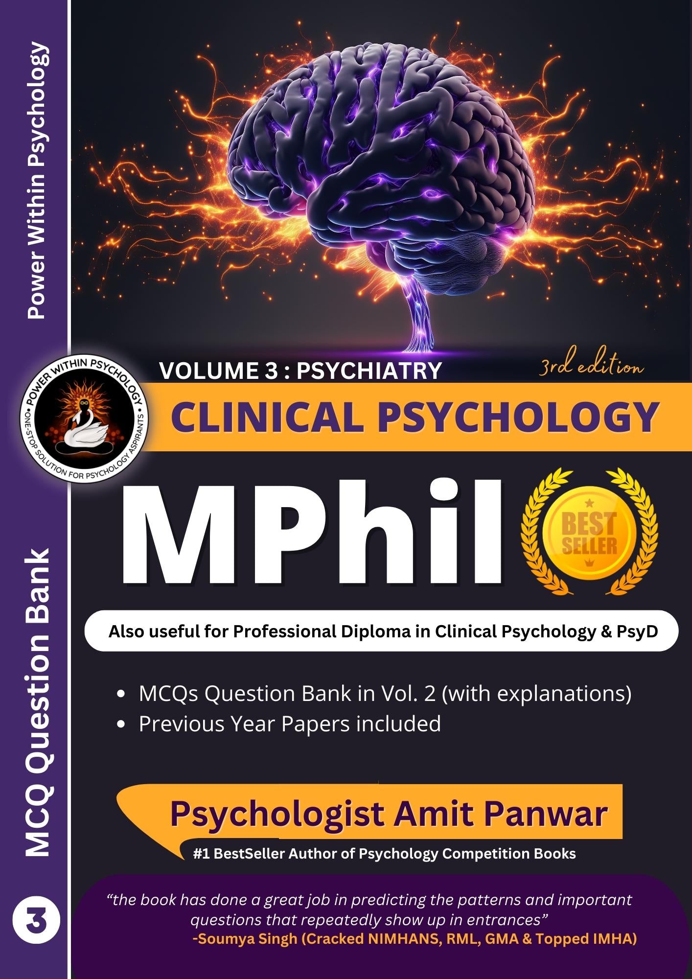 MPhil Clinical Psychology (4 Books Set) - Professional Diploma in Clinical Psychology & PsyD Entrance Exam Preparation Book - New & Updated Edition 3, 2024 - Power Within Psychology