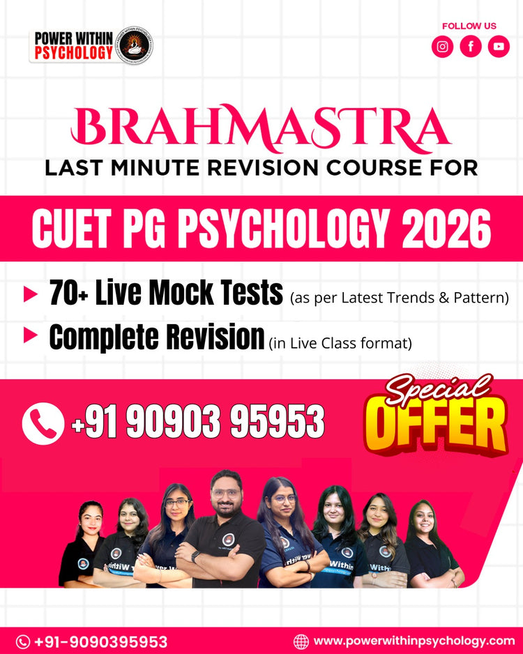 CUET PG Psychology 2026 | Lakshaya Course for Masters in Psychology ...