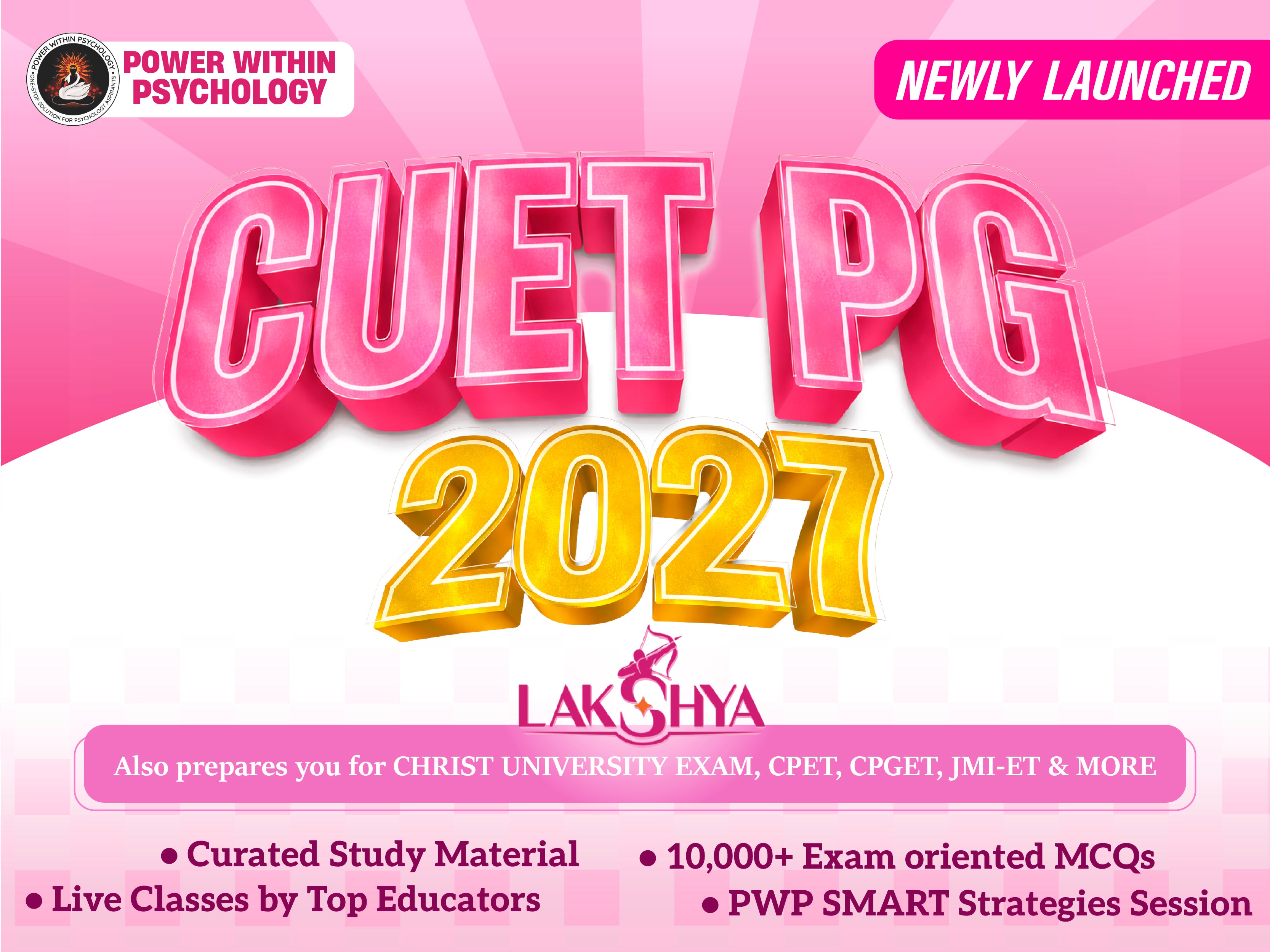 CUET (PG) 2027 | Lakshay PG Psychology Integrated Course