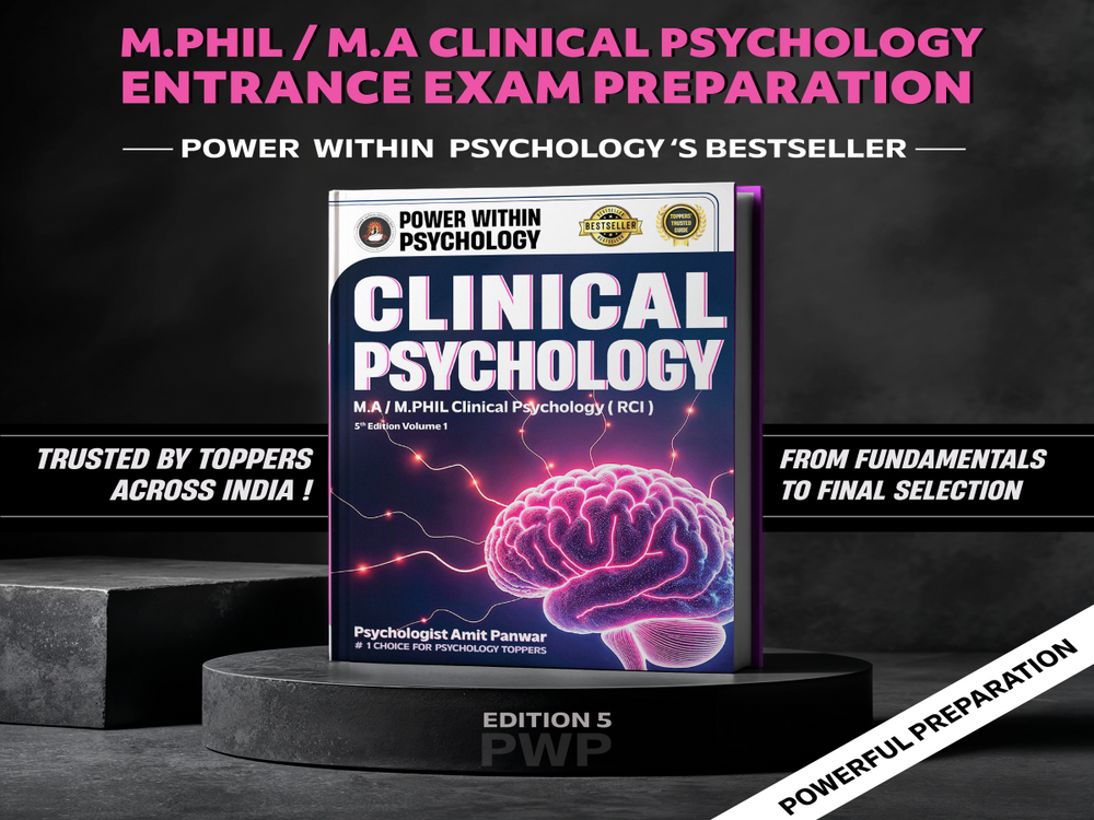 PWP MA Clinical Psychology (RCI) Books Set  (Collection of 4) - Psy.D Professional Diploma in Clinical Psychology & PsyD Entrance Exam Preparation Book - Edition 5, 2026