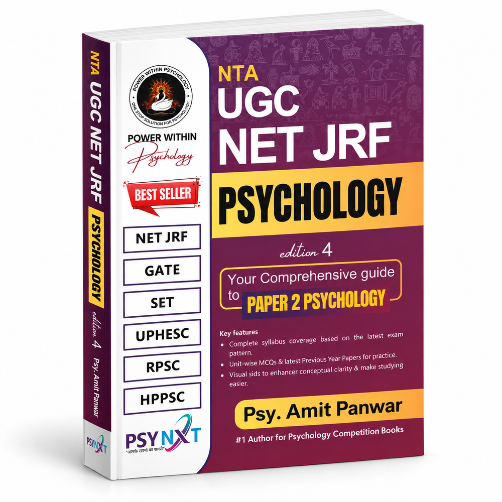 PWP NTA UGC NET JRF Psychology Paper 2 Book - SET - UPHESC - New and Updated Edition 4, 2026 (Complete Syllabus with Question Bank included)