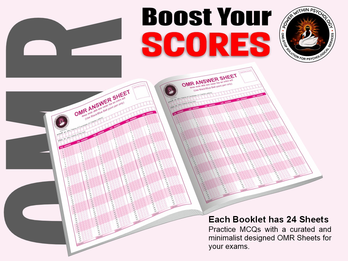 PWP Premium OMR Answer Sheets - 5 Booklets Set