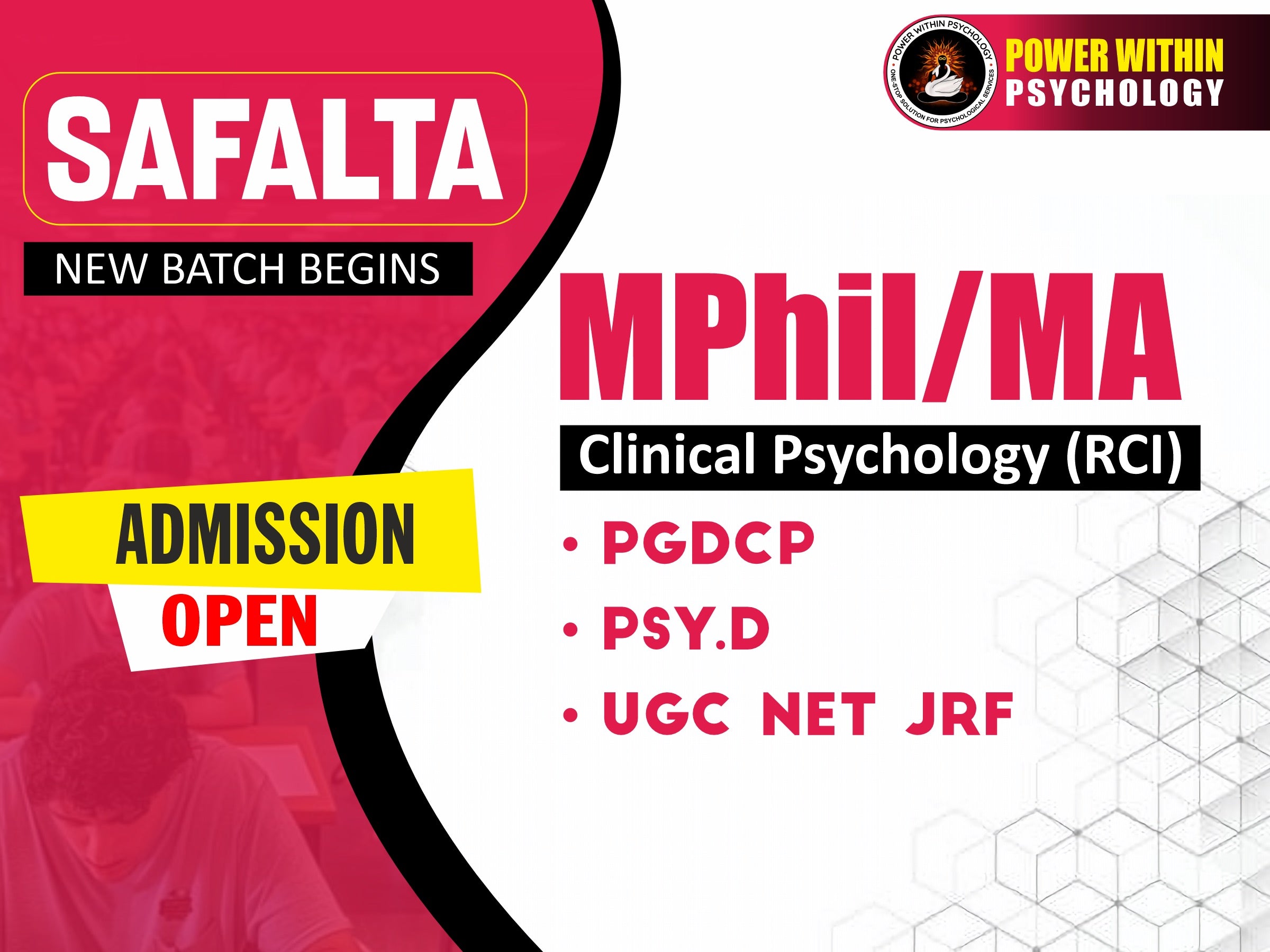 Safalta Course 2026 - MA / MPhil in Clinical Psychology & NET JRF Integrated Course