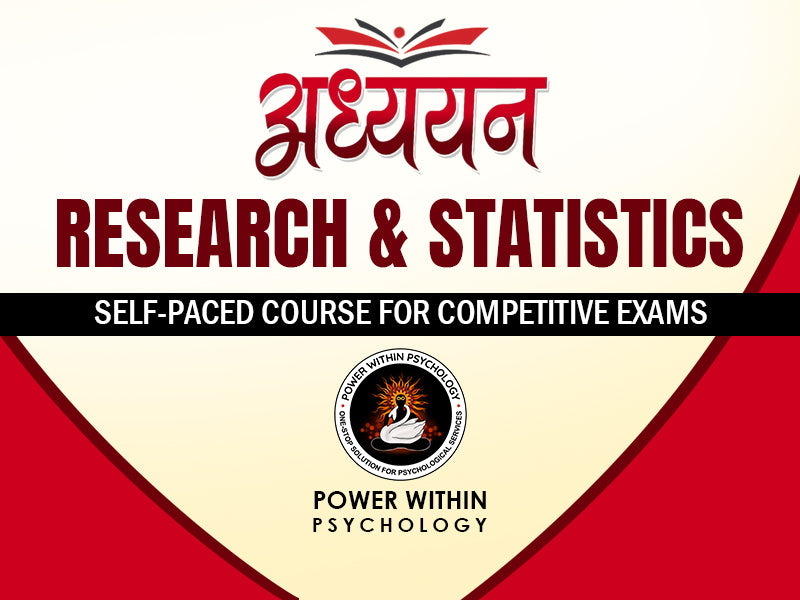 Research Methodology & Statistics for Competitive Exams in Psychology | Self-Paced Course