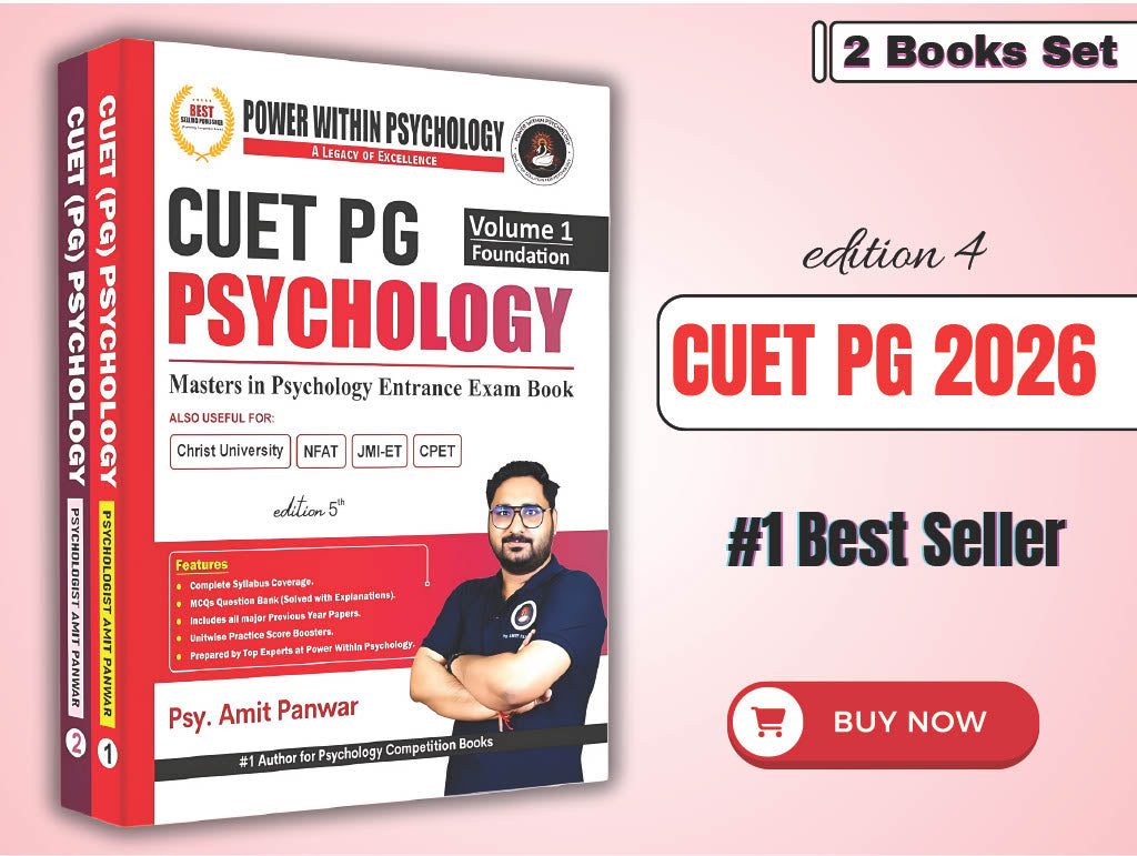 PWP CUET PG 2026 - Masters in Psychology Book (2 Books Set) - Edition 5 (New & Updated)