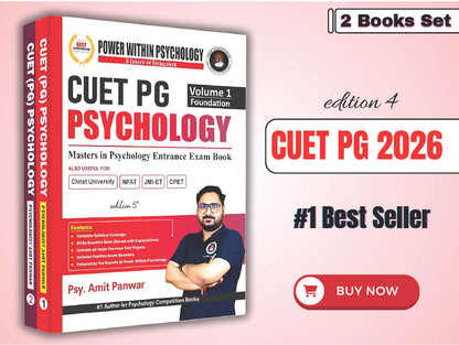 PWP CUET PG 2026 - Masters in Psychology Book (2 Books Set) - Edition 5 (New & Updated)
