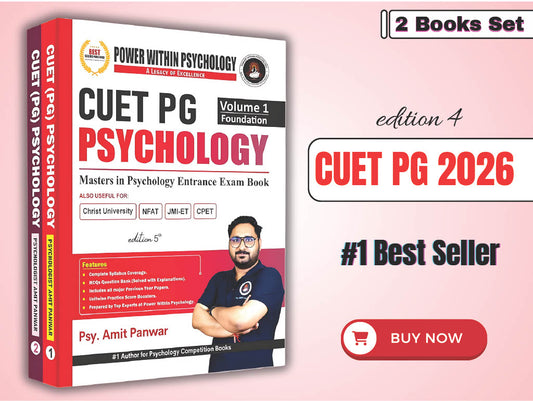 PWP CUET PG 2026 - Masters in Psychology Book (2 Books Set) - Edition 5 (New & Updated)