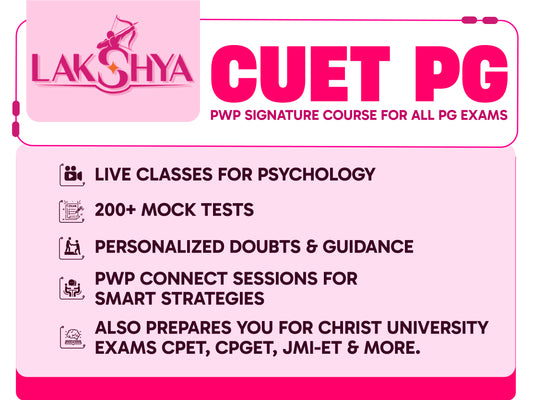 LAKSHAYA Course - CUET (PG) 2026 - PG Psychology Integrated Course