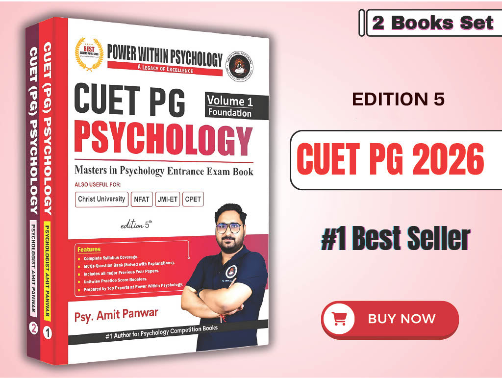 PWP CUET PG 2026 - Masters in Psychology Book (2 Books Set) - Edition 5 (New & Updated)