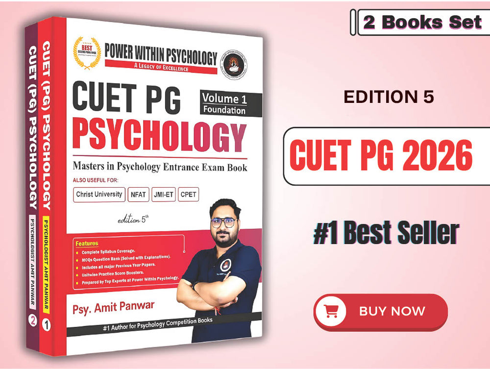 PWP CUET PG 2027 - Masters in Psychology Book (2 Books Set) - Edition 5 (New & Updated)