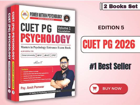 PWP CUET PG 2026 - Masters in Psychology Book (2 Books Set) - Edition 5 (New & Updated)