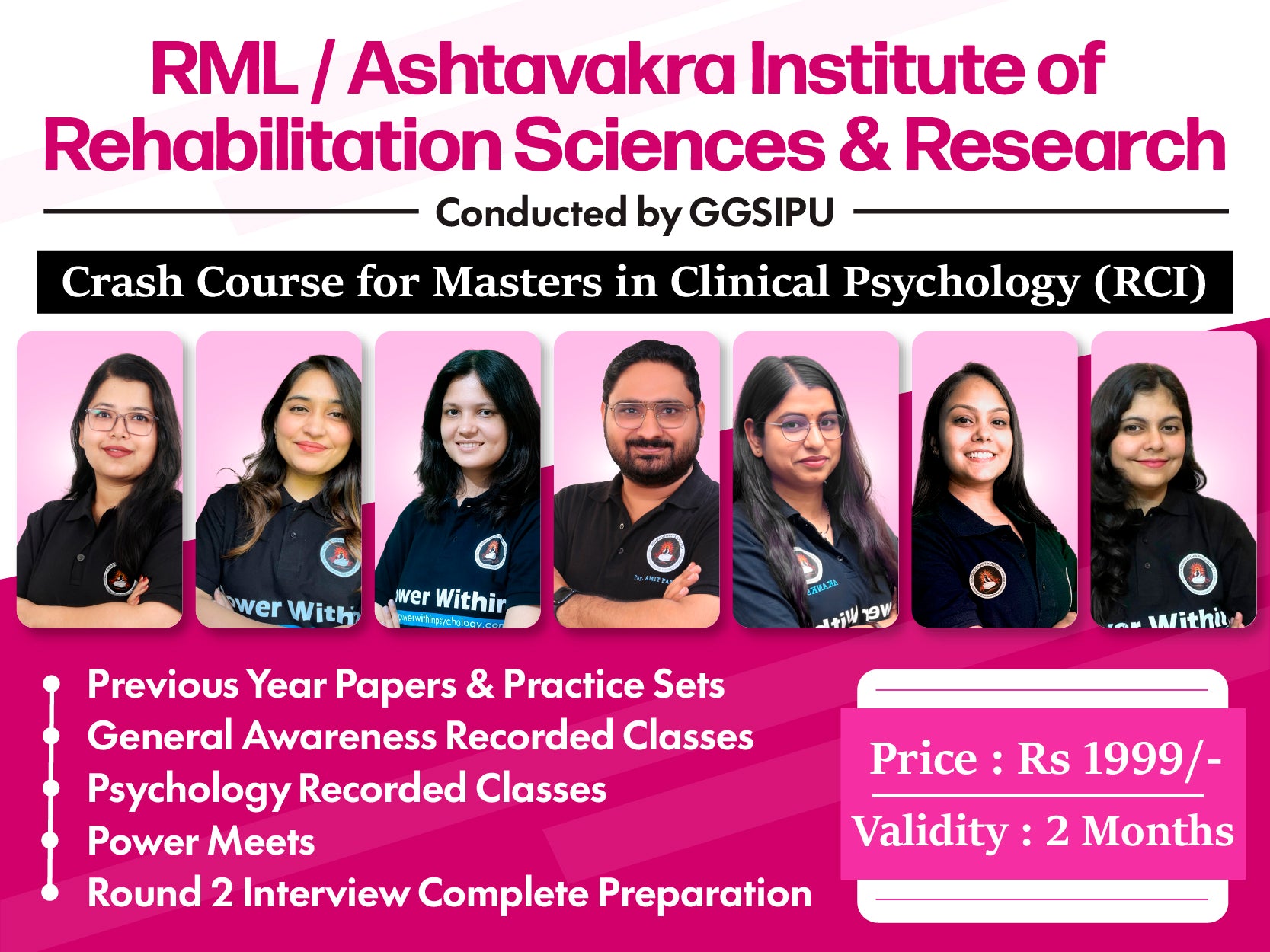 RML/Ashtavakra Institute Crash Course (M.Clin.Psy)