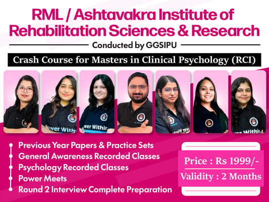 RML/Ashtavakra Institute Crash Course (M.Clin.Psy)