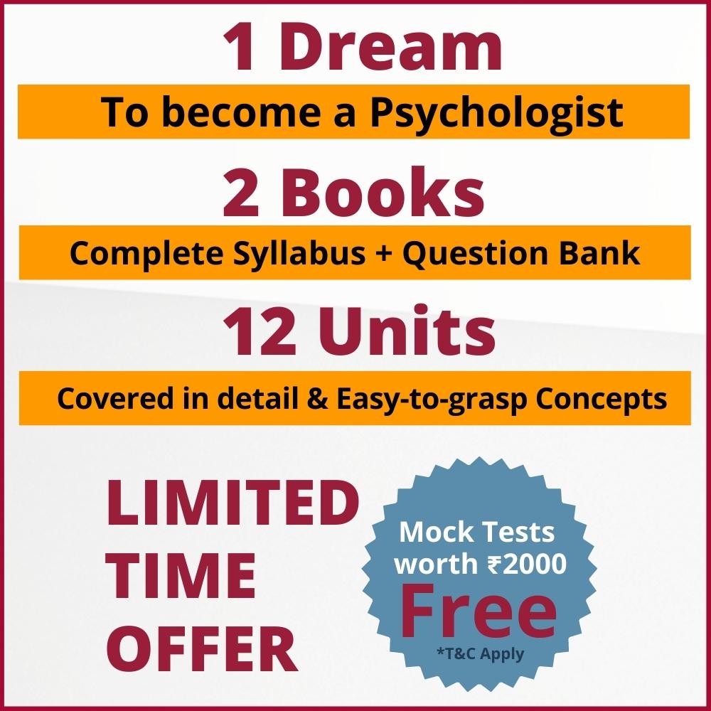 CUET PG Psychology - Masters MSc MA Psychology Entrance Exam Preparation Book with MCQ Questions Bank - (2 Books Set) - Edition 3, 2024